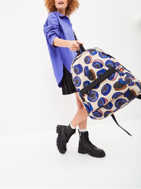  РЮКЗАК CAVIAR BLUE BEIGE